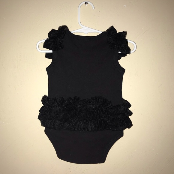 NWOT little black dress baby girls onesie - Picture 2 of 4